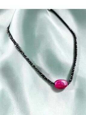70.00 Carats Earth Mined Enhanced Spinel & Red Ruby Beads Necklace